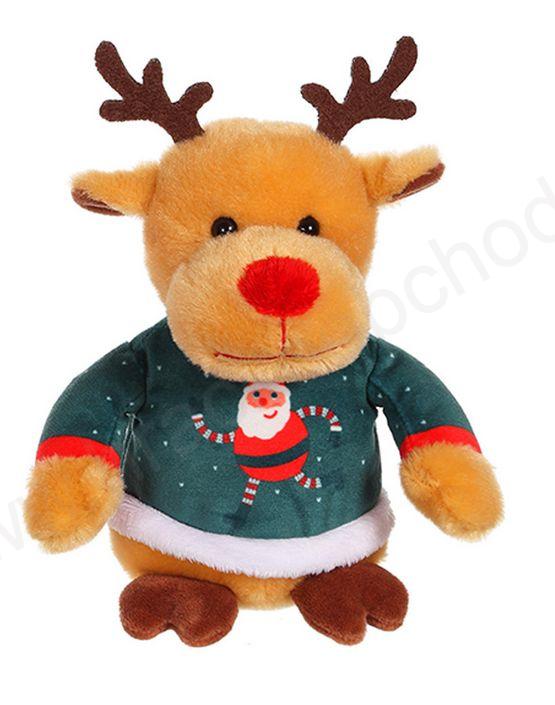 Plyšové Vánoční zvířátko 16 cm (různé druhy)