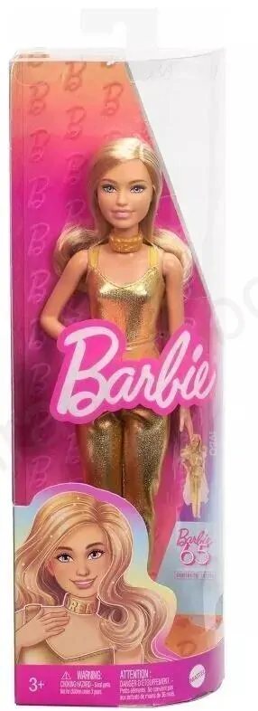 Barbie Modelka - zlatý overal HRH19