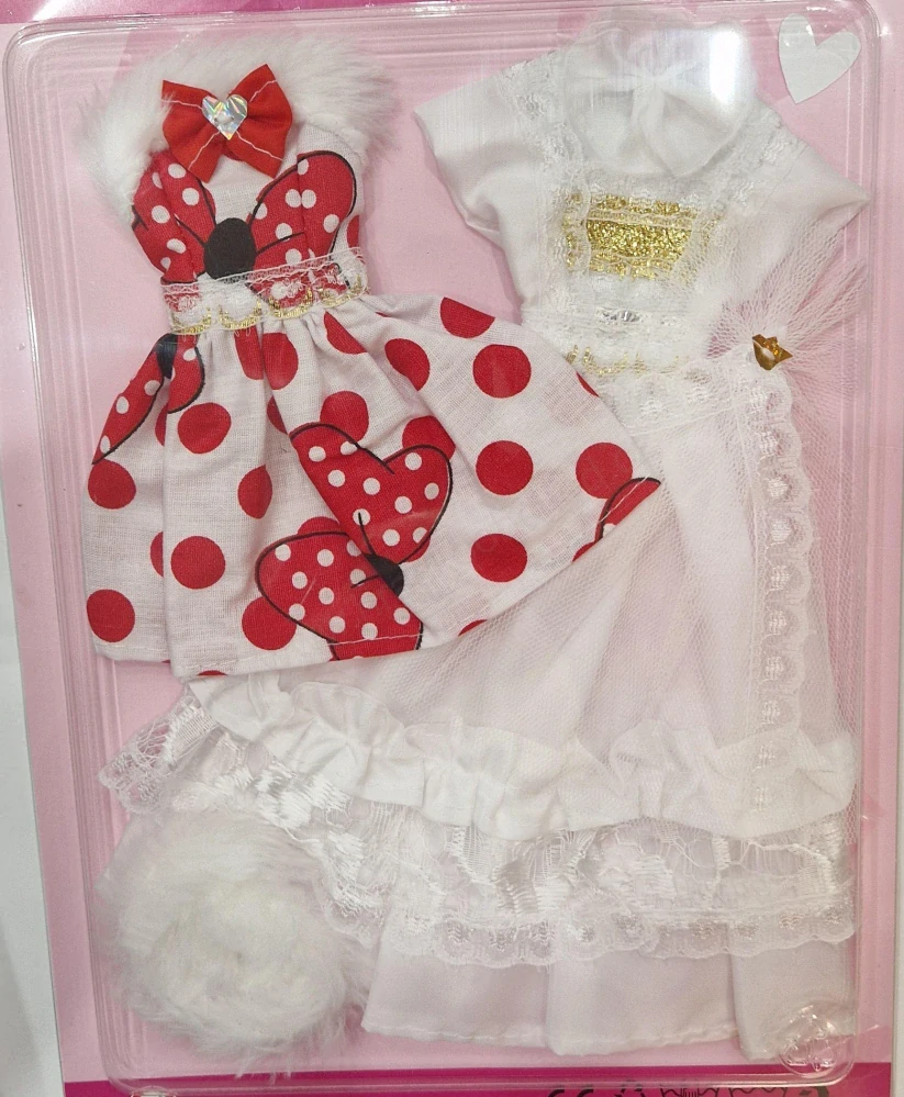 Šaty na panenku, blistr velký- různé druhy