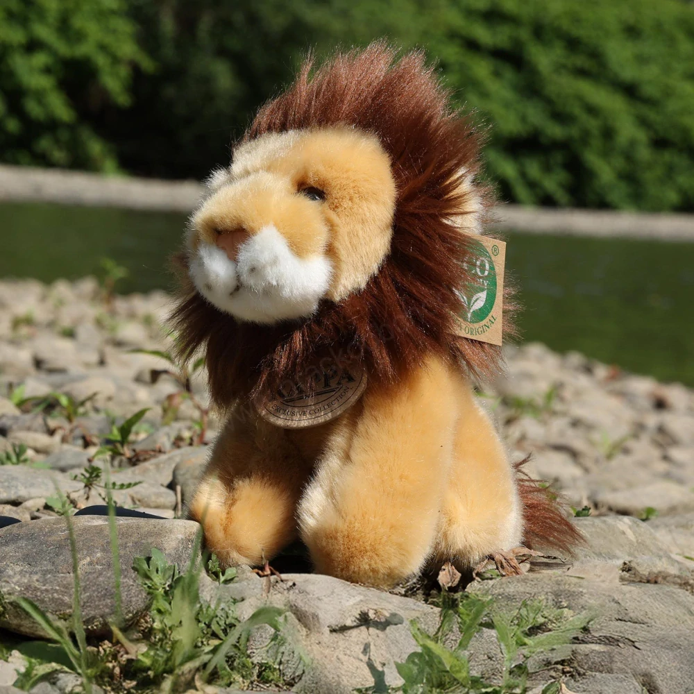 Plyšový lev sedící 16 cm ECO-FRIENDLY