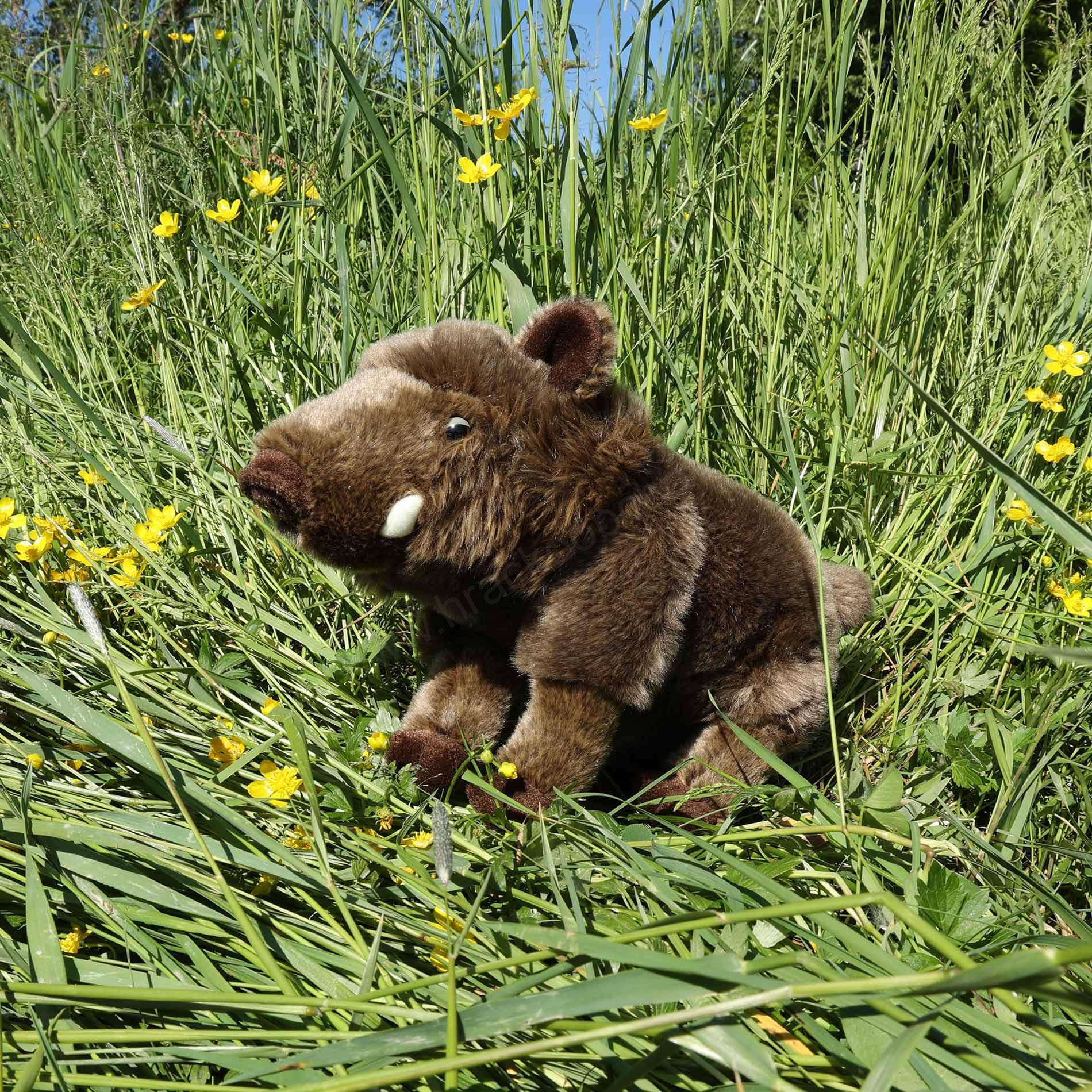 Plyšové prase divoké, divočák stojící 28 cm ECO-FRIENDLY