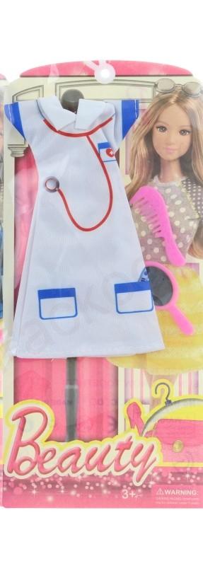 Šaty / oblečky na panenku, s doplňky (4 druhy)