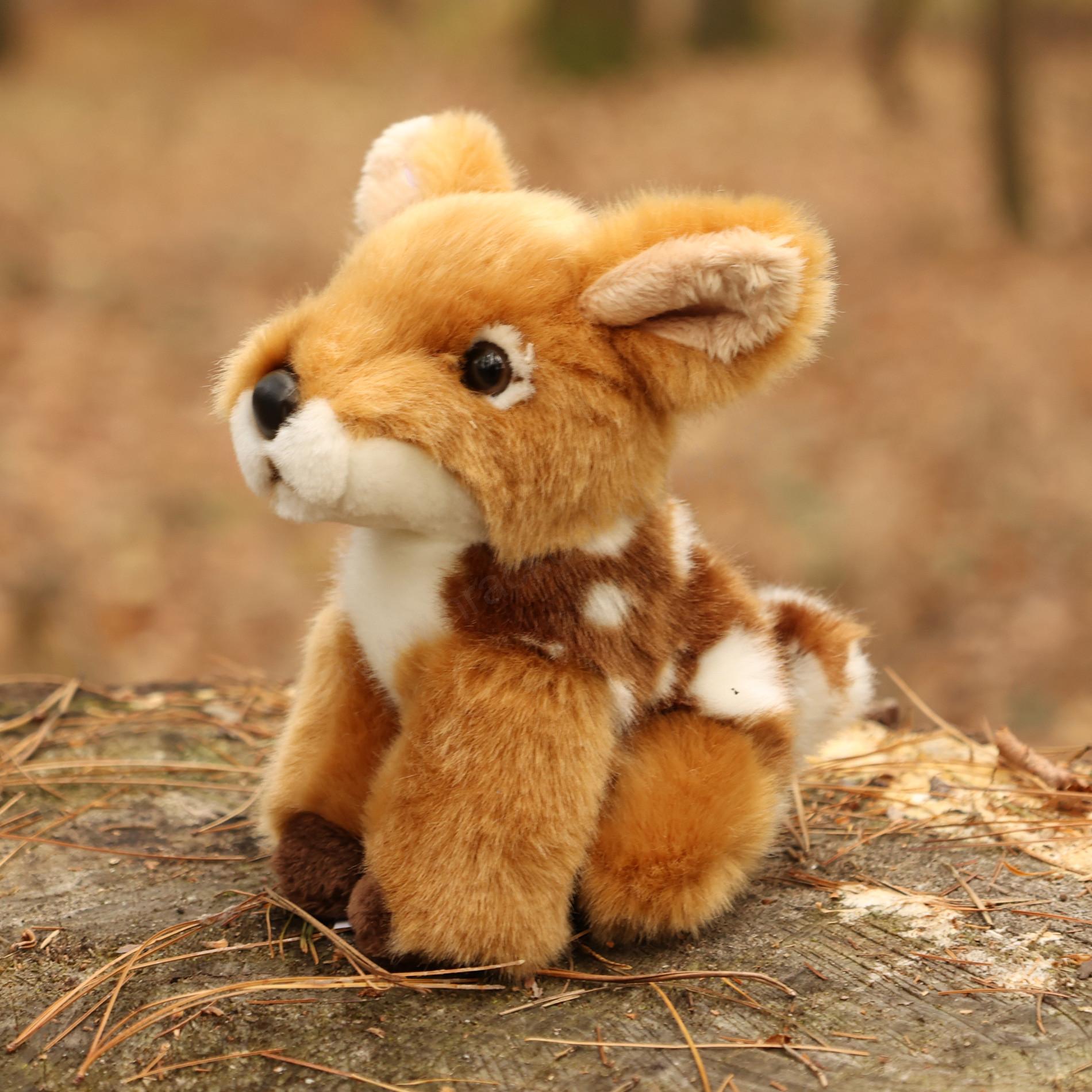 Plyšová SRNKA - KOLOUŠEK sedící - 16 cm