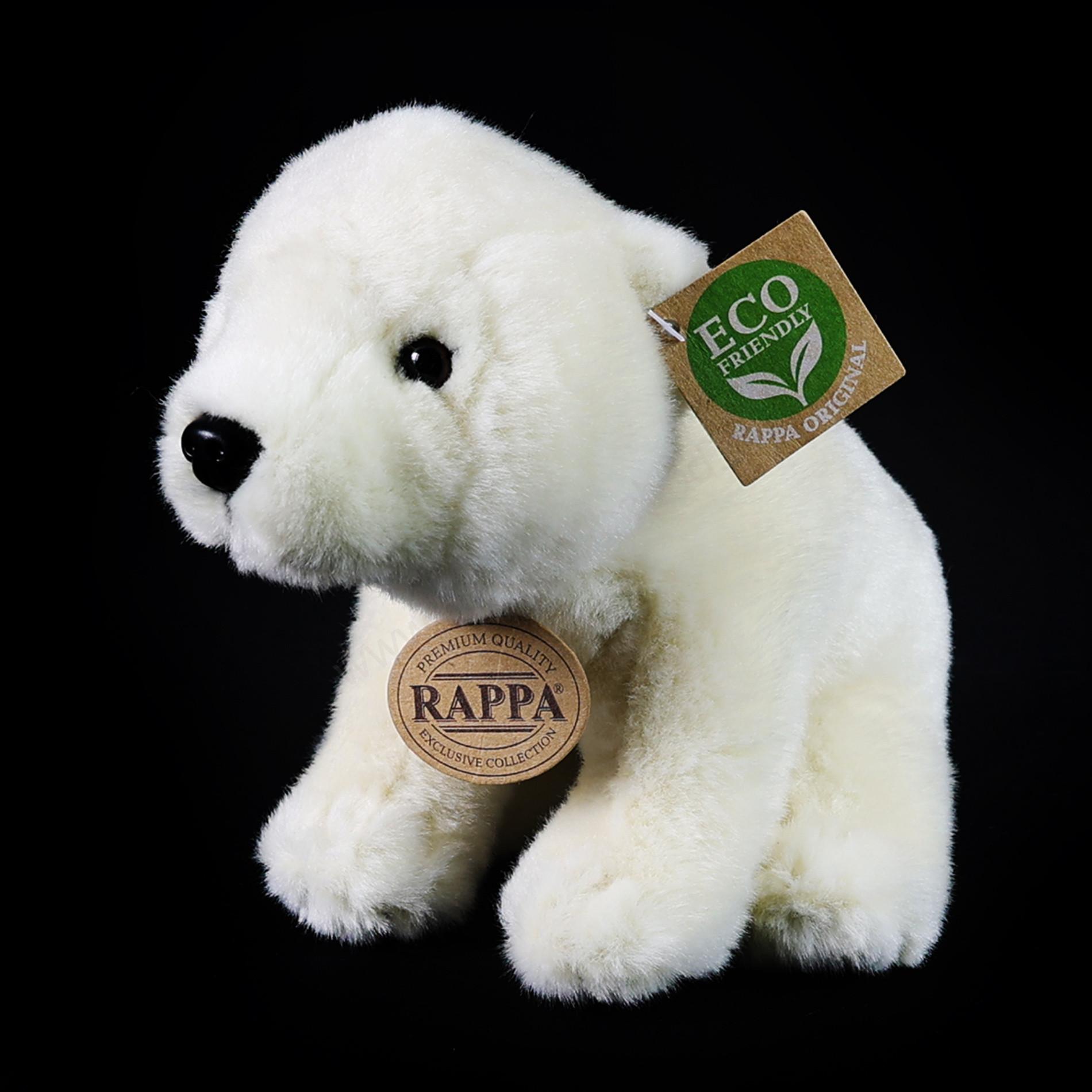 Plyšový lední medvěd sedící 20 cm ECO-FRIENDLY