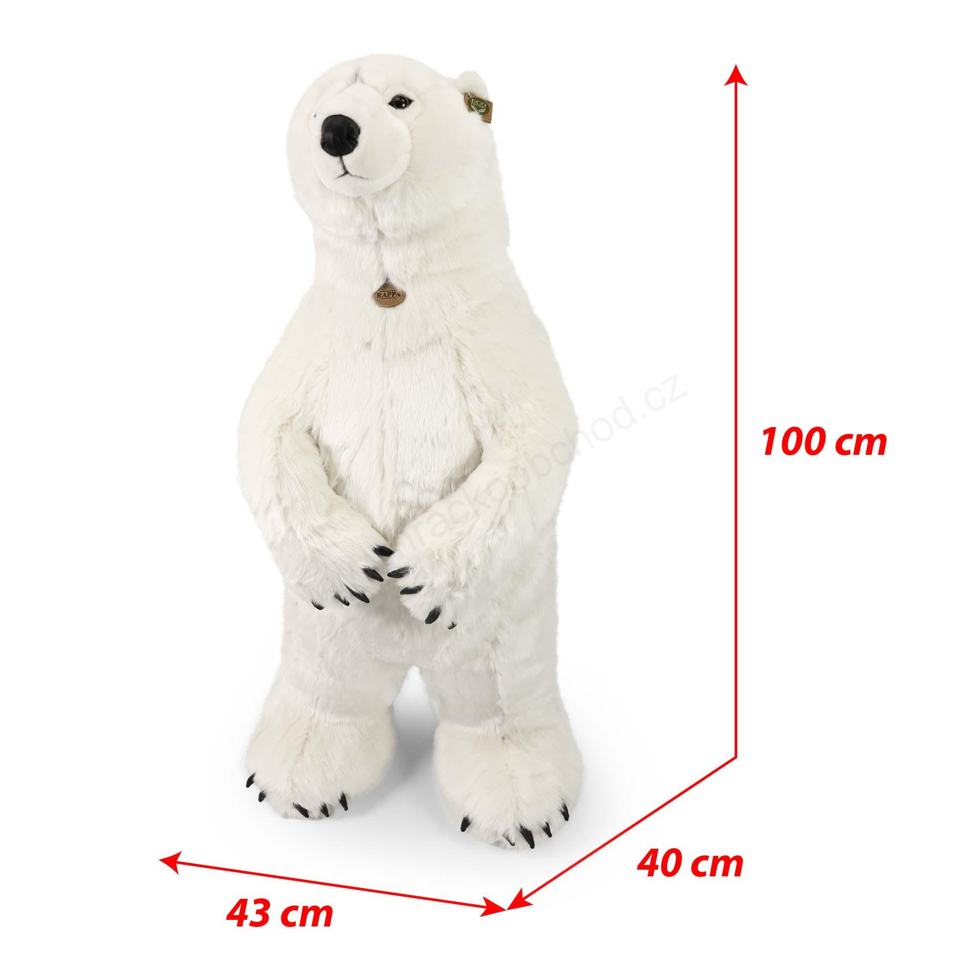 Plyšový lední medvěd 100 cm ECO-FRIENDLY