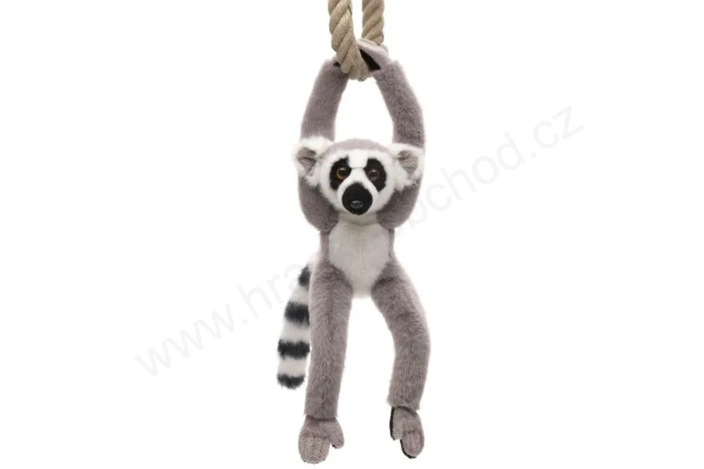 Plyšový Lemur 21 cm, suchý zip, Eco-friendly