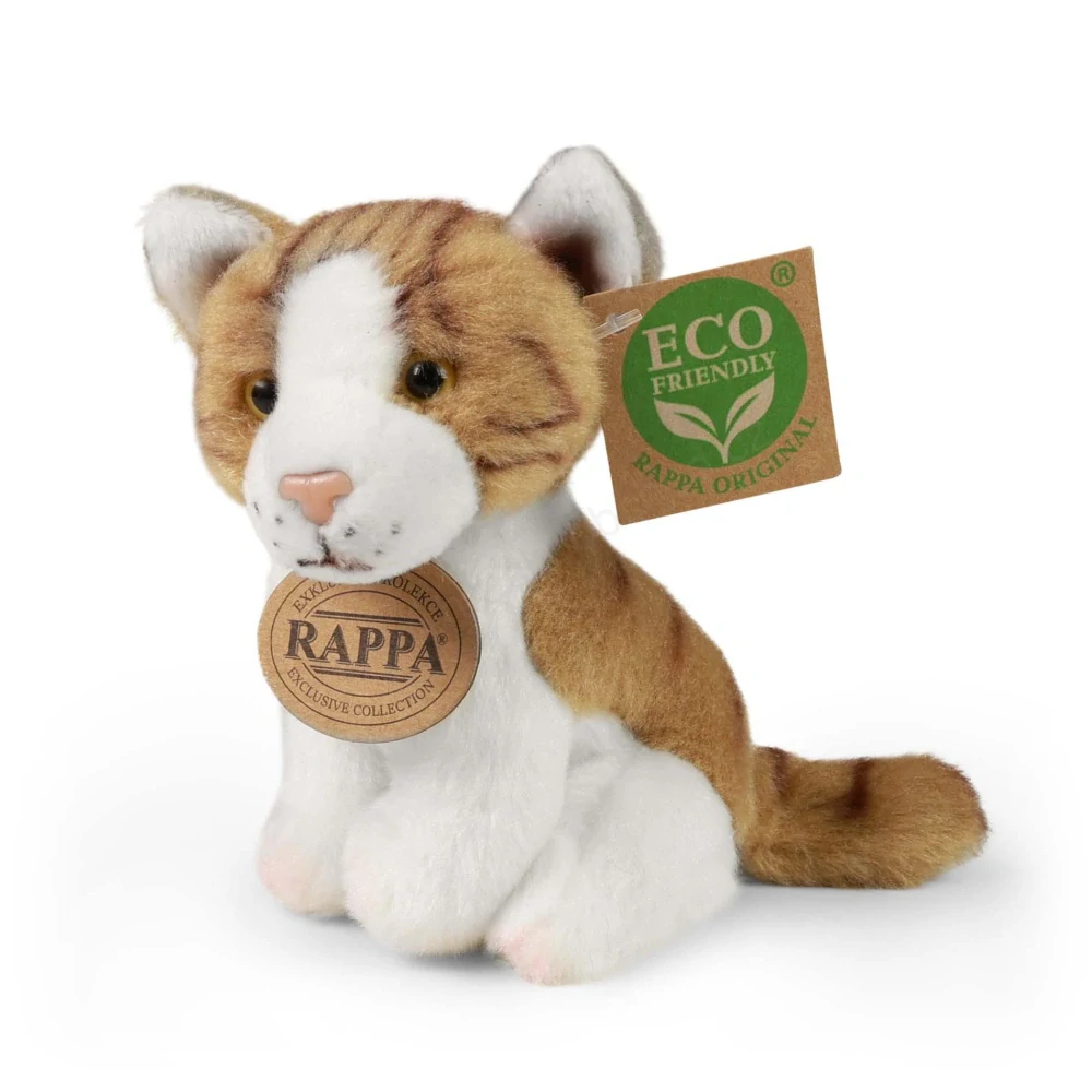 Plyšová kočka 14 cm sedící (6 druhů) ECO-FRIENDLY