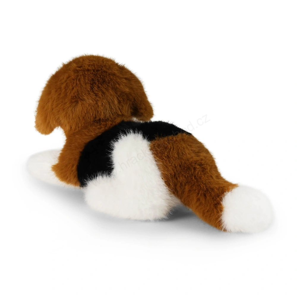 Plyšový pes Bígl ležící 22 cm ECO-FRIENDLY PLUSH WORLD