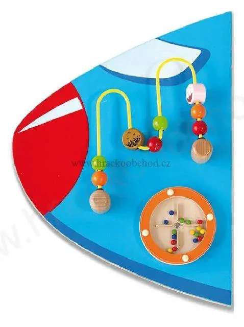 Velká dřevěná nástěnná hra - letadlo 180 cm, věk 18 m+