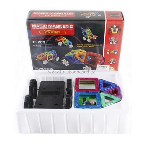 Magnetická stavebnice 16 ks