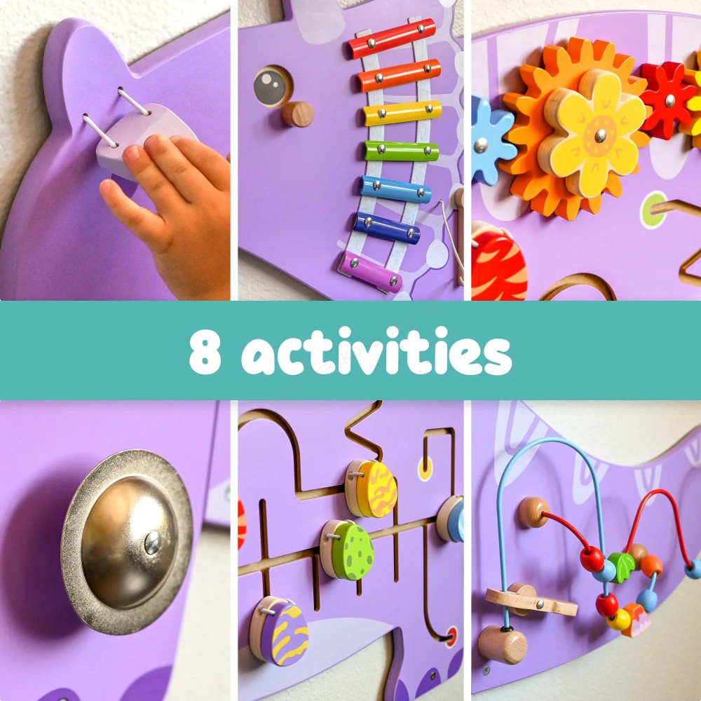 Dřevěná nástěnná hra - Dinosaurus Triceratops