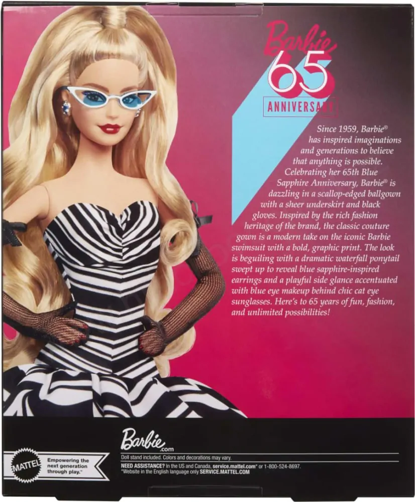 Barbie Panenka 65.výročí blondýnka HRM58