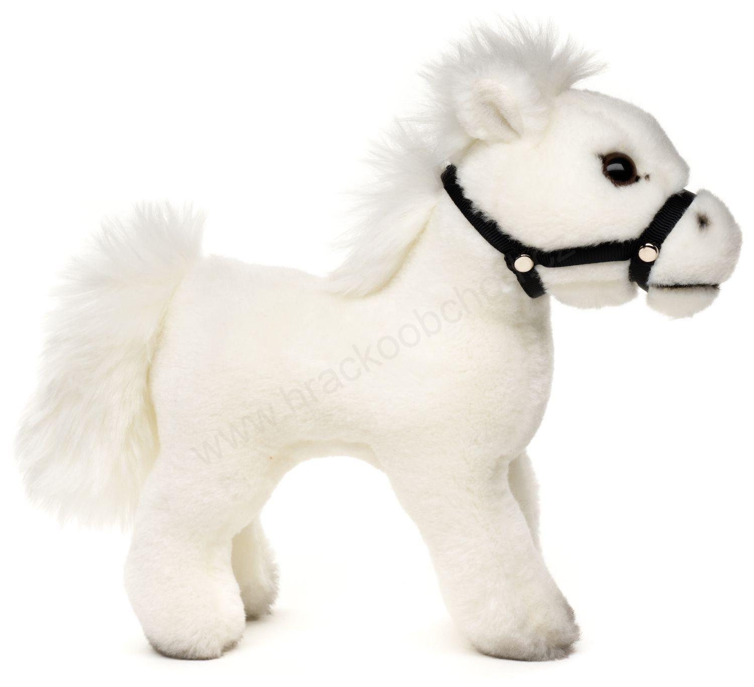 Plyšový kůň černý / bílý 23 cm Eco-friendly