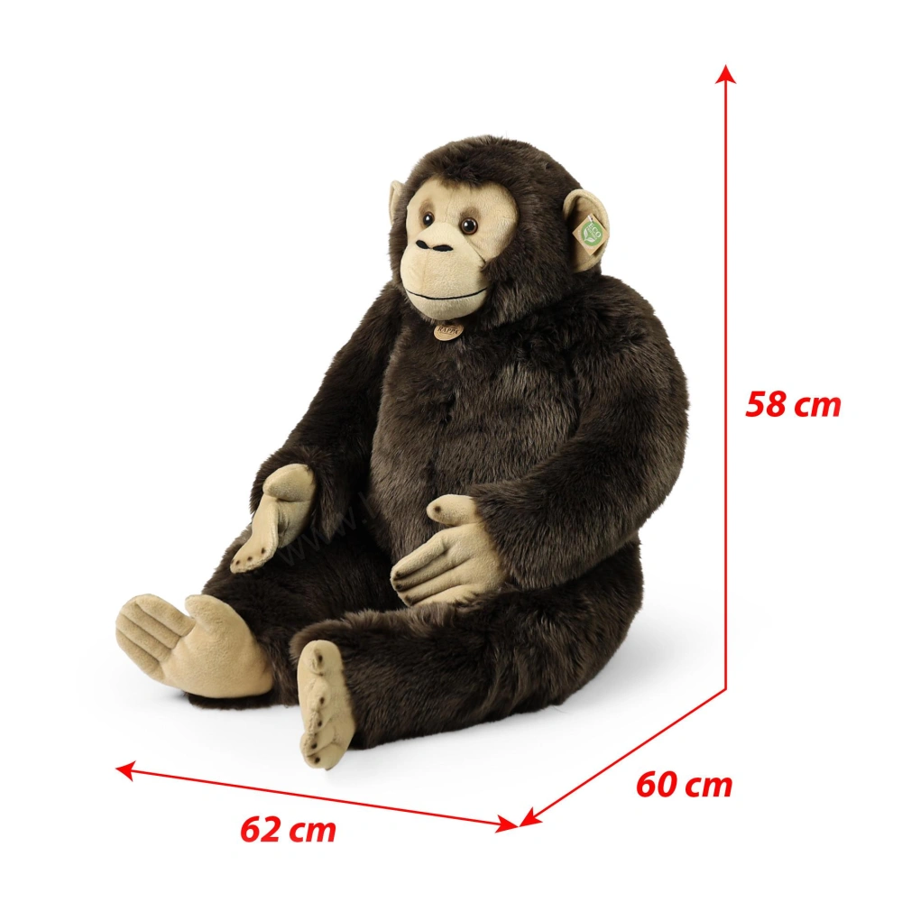 Plyšová opice šimpanz 90 cm ECO-FRIENDLY