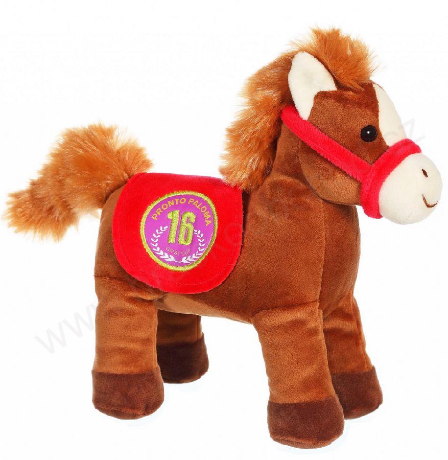 Plyšový koník zvukový 22 cm