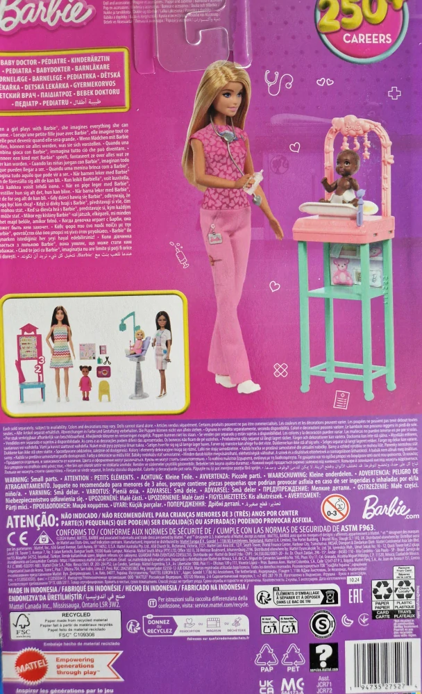 Barbie povolání - doktorka pediatrička JCR72