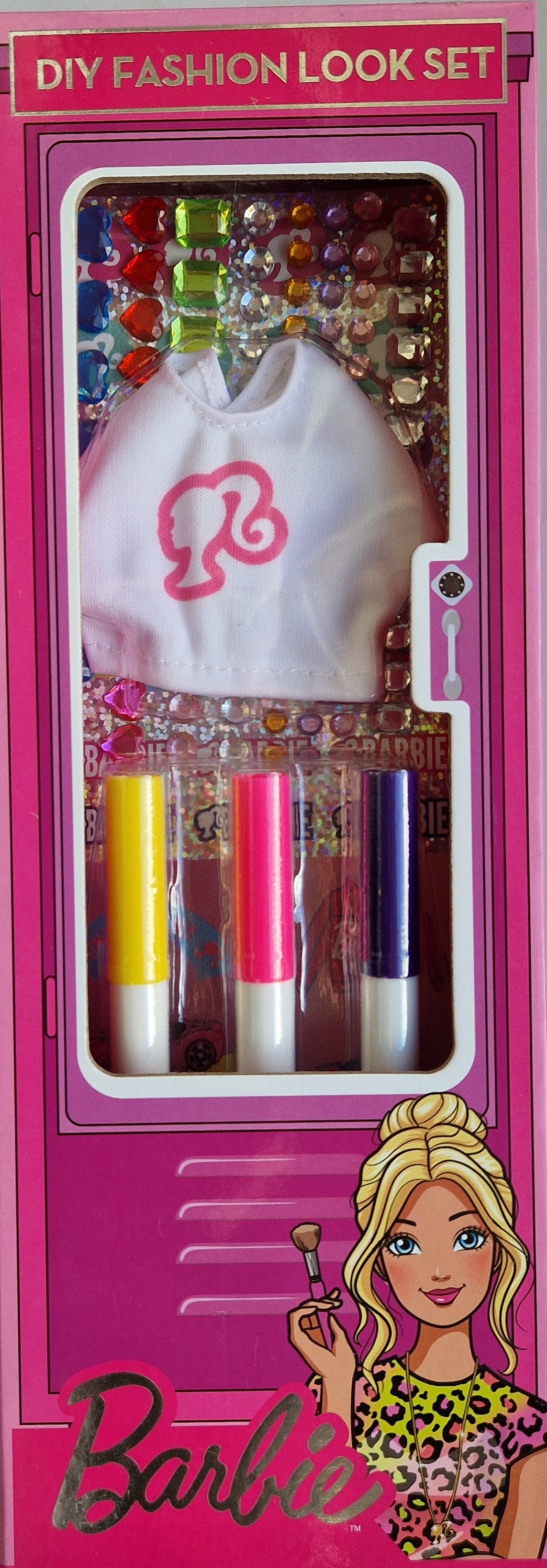 Barbie - módní doplňky s fixami 4 druhy, v krabičce
