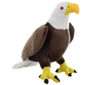 Plyšový pták Orel bělohlavý velký 36 cm