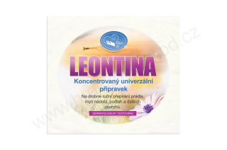 Etiketa na ředící láhev - Leontina