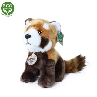 Plyšová PANDA červená sedící 18 cm ECO-FRIENDLY