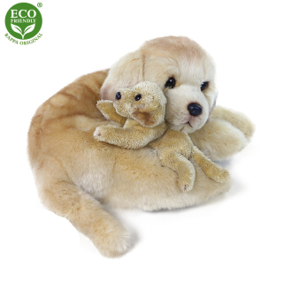 Plyšový labrador / retrívr 27 cm s mládětem II. ECO-FRIENDLY