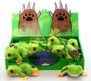 Plyšová ŽÁBA přívěšek / klíčenka