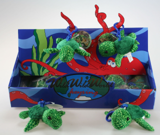 Plyšová ŽELVA mořská  přívěšek / klíčenka