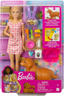 Barbie Novorozená štěňátka HCK75