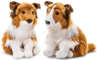 Plyšový pes KOLIE - Sheltie sedící - dva druhy