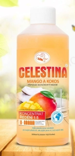 CELESTINA - přípravek na mytí nádobí  - MANGO A KOKOS