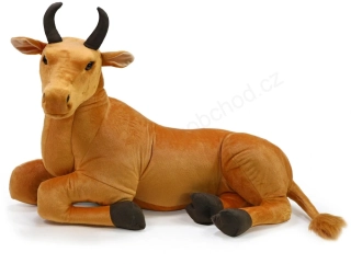 Plyšový býk (kráva) ležící 78 cm