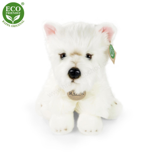 Plyšový pes westík sedící 30 cm ECO-FRIENDLY