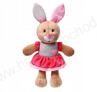 BabyOno Plyšový zajíček s chrastítkem, 30cm - Bunny Julia