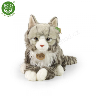 Plyšová norská kočka mourovatá 38 cm ECO-FRIENDLY