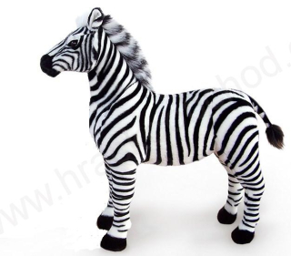 Plyšová zebra stojící 72 cm