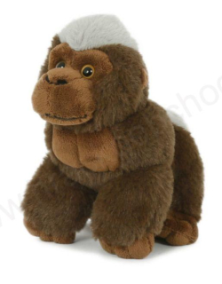 Plyšová Gorila hnědá 18 cm