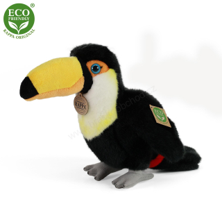 Plyšový pták tukan 23 cm ECO-FRIENDLY