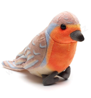 Plyšový pták Červenka 16 cm - ECO-FRIENDLY