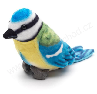 Plyšový pták Sýkora Modřinka 18 cm - ECO-FRIENDLY