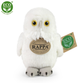 Plyšová sova sněžná 13 cm ECO-FRIENDLY