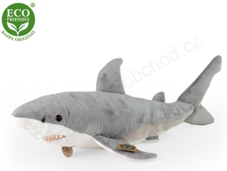 Plyšový žralok bílý 51 cm ECO-FRIENDLY
