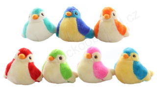 GIPSY TOYS  Plyšový Ptáček zvukový 14 cm