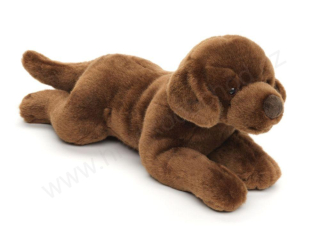 Plyšový pes  labrador hnědý 40 cm ECO-FRIENDLY