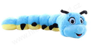 Plyšová housenka modrá 56 cm