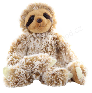 Plyšový lenochod huňatý 33 cm, se suchými zipy na tlapkách 
