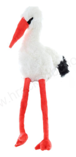 Plyšový pták čáp 25 cm