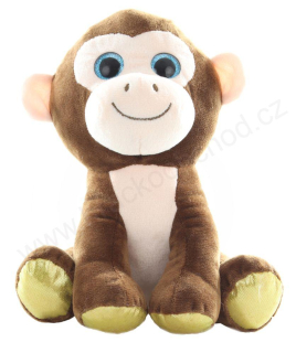 Plyšová opice veselá, sedící 20 cm
