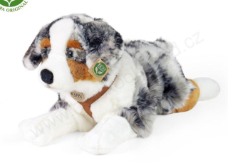 Plyšový pes australský ovčák ležící 61 cm ECO-FRIENDLY
