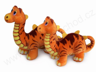Plyšový dinosaurus Stegosaurus 98 cm oranžový