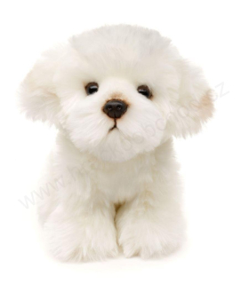  Plyšový pes maltézský 18 cm ECO-FRIENDLY